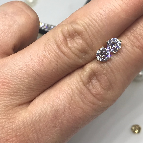 1ct Lab created diamond 14k martini - Picture 8 of 8